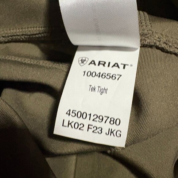 Ariat Tek Tight XS Heat Series Leggings Olive Aztec NWT Phone Pocket Equestria - Picture 8 of 10